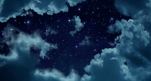 gif pretty lonely anime beautiful sky stars night sky lovely clouds shine shimmer anime gif grey sky les etoiles 