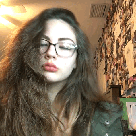 girls with brown hair girls with curly hair gif | WiffleGif