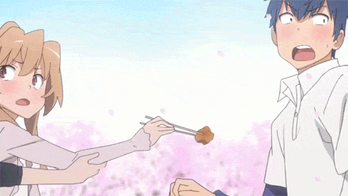 relatable-anime-moments:  When friends force you and your crush together.
