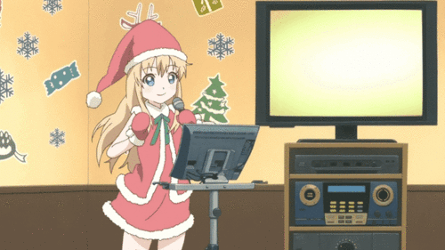 Resultado de imagem para anime christmas gif