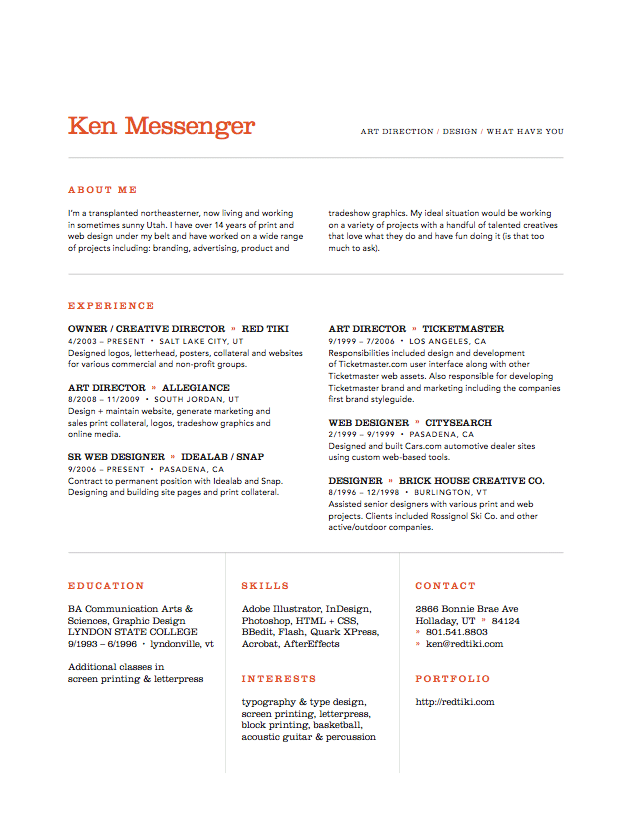 ken messenger  art director