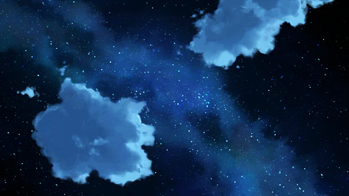 Résultats de recherche d'images pour « anime dark blue sky  gif »