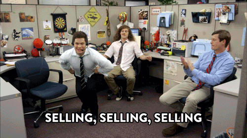 selling, selling, selling