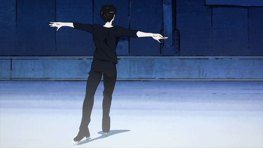 Cute Anime Ice Skating Picture